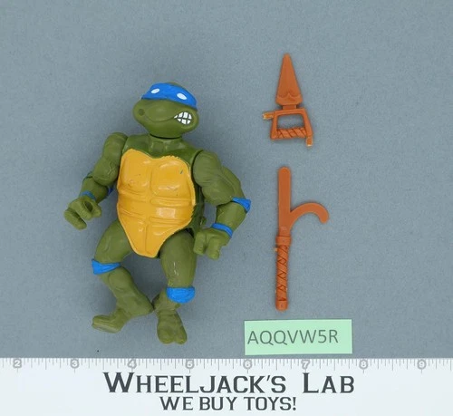Leonardo HARD HEAD Teenage Mutant Ninja Turtles 1988 Playmates Vintage Figure