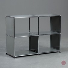 USM Haller Sideboard Regal Mittelgrau 4x offene Fächer 102x74x52 cm