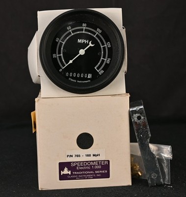 NOS Classic Instruments Traditional Series 160 MPH Electric Speedometer P/N 765