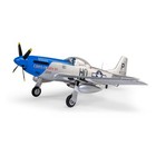 E-flite Rc Airplane P-51D Mustang 1.2m Bnf Basic with As3X and Safe Select