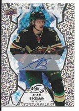 2021-22 Upper Deck Ice Rookie Adam Beckman Auto Autograph