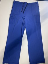 Carhartt Scrub Pants Men  s Royal Blue Cargo Drawstring 2XL 40x30