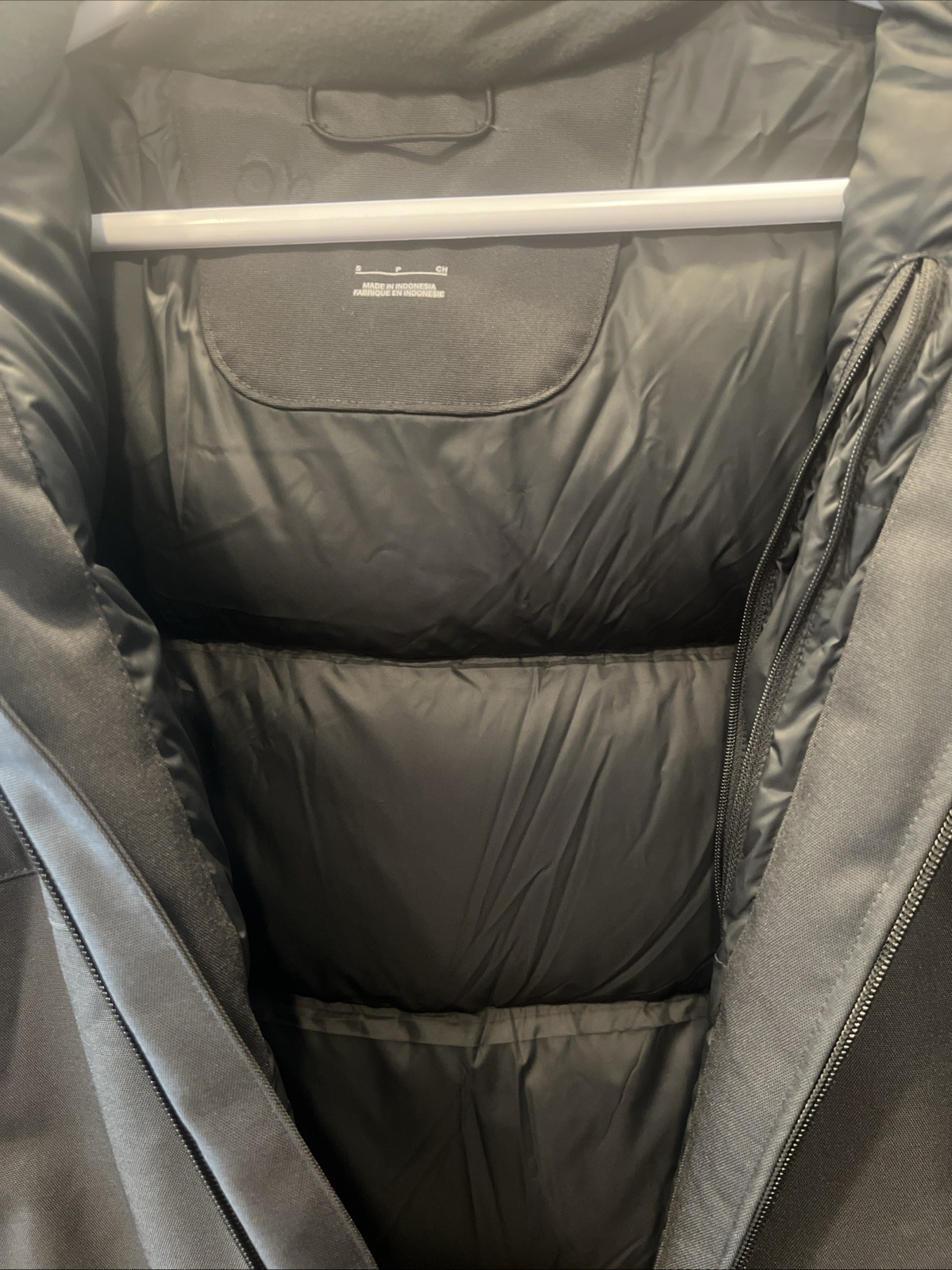 SACAI X NIKE Parka uomo Nike DJ6526 060 EA Sports Madden Bowl Down Fill antracite nuovo con etichette S