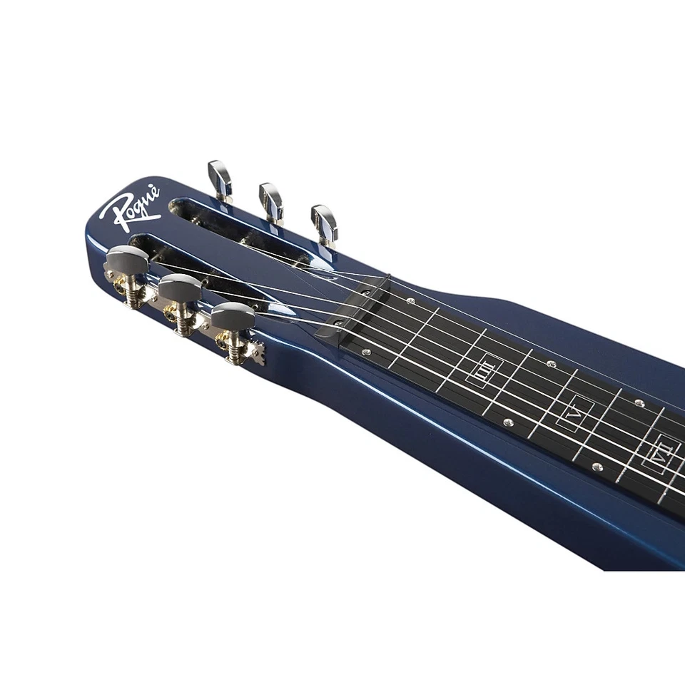 Guitarra Rogue RLS-1 Lap Steel con soporte y estuche azul metálico Foto 4 de 4
