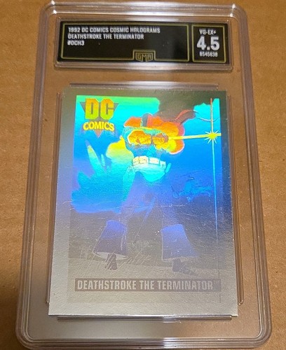 1992 DC Cosmic Holograms Deathstroke Terminator Hologram #DCH3 GMA 4.5
