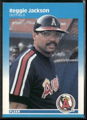 Reggie Jackson 1987 Fleer #84 California Angels