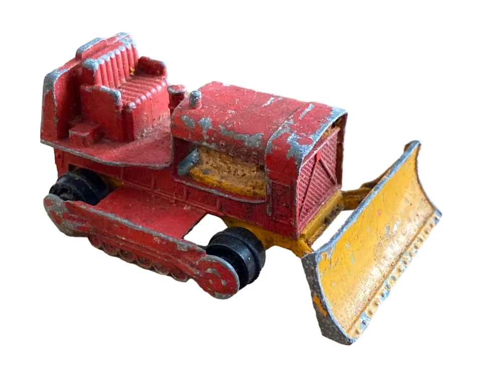 Caja Tractor Matchbox Lesney #16 Rojo Amarillo Diecast Inglaterra Foto 4 de 4