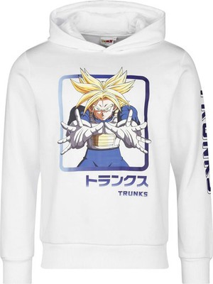 Dragon Ball Kapuzenpullover Herren Z - Trunks Attack weiß S