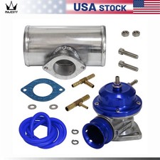 Universal Billet Aluminum Type-s Turbo Blow Off Valve Bov3 Flange Pipe Blue