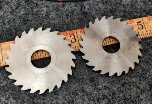 2 pieces ROBB JACK Carbide Saw .1365" x 1-3/4" x 1/2" slitting saw 24 teeth