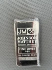 Johnson Matthey 10 Troy oz .999 Fine Silver Bar   Serial # 656578
