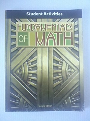 Fundamentals of Math Student Activities Manual by BJU Press Staff (Trade ...
