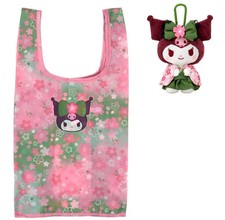 Sanrio KUROMI Plush Eco Bag Matcha Kimono Japan