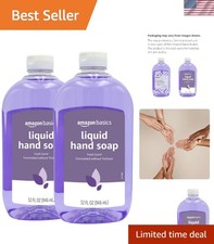 Two 32 Fl Oz  Fresh Hand Soap Bottles - Moisturizing and Safe Formula 0.34 per fl oz