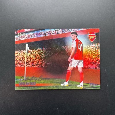 2025-26 Topps Arsenal Team Set Declan Rice Collectors Corner Black Refractor /10