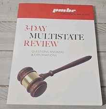 PMBR Supplemental Bar Review 3 Day Multistate...