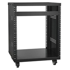 12U AV Rack Stand, 300 lbs Capacity, Network Stereo Recording Studio Rack with L