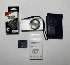 Canon PowerShot A2300 HD Silver Digital Camera With 2 Batteries And Charger