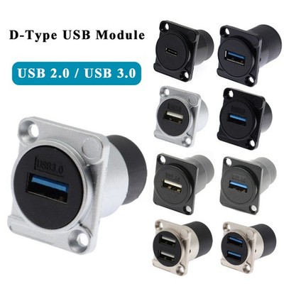 D-Typ USB 3.0/2.0 Buchse zu Buchse Durchgang Kupplung Panelmontage Anschluss