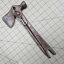 Antique Farmers Fence Multi Tool Wrench Hamme...