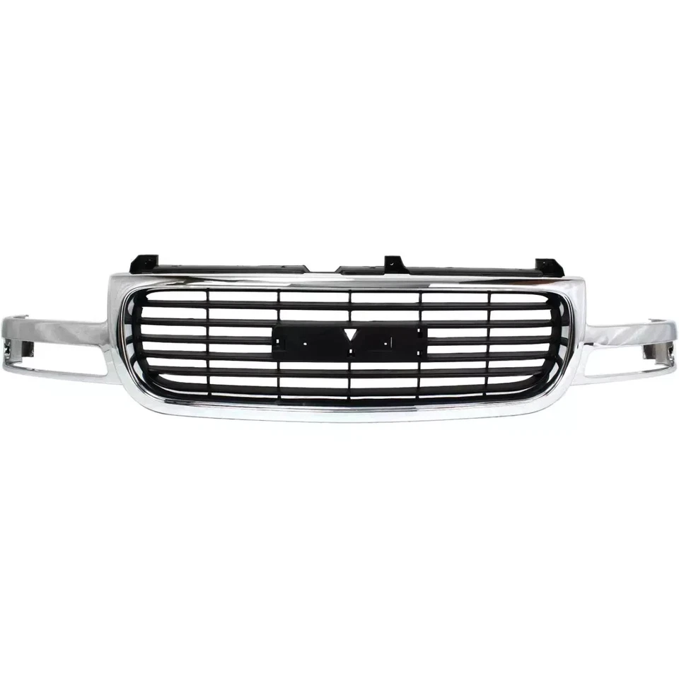 Front Bumper Chrome & Grille Assembly Kit For 1999-02 GMC Sierra / 2000-06 Yukon - Image 4 of 4