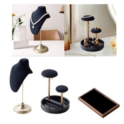 Jewelry Holder Jewelry Display Prop Practical Black Stylish Storage Organizer