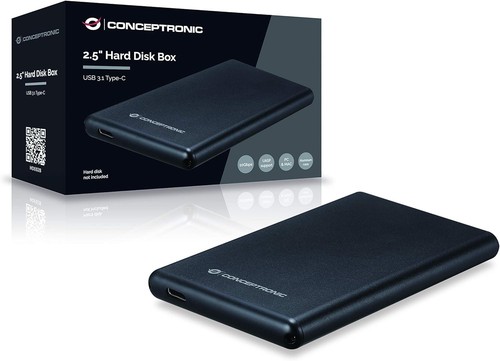 Conceptronic Festplattengehäuse 2.5" USB3.1 Type-C - Photo 2/4