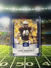 2012 Leaf Draft Luke Kuechly Rookie Card Blue RC Boston College HOF. rookie card picture
