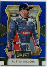 2017 Panini Select Racing NASCAR BLUE Parallel #62 Austin Dillon #190/199