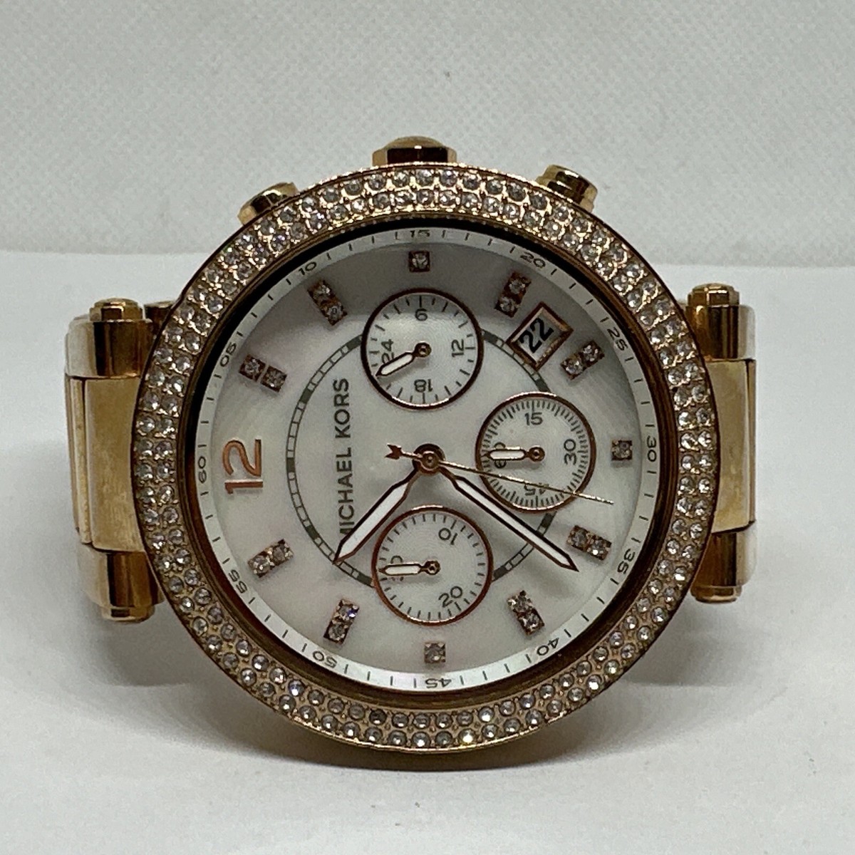 Michael Kors Parker MK5491 Women\'s Gold Stainless Steel Analog Dial Watch NUL33 Michael Kors Parker MK5491 Women main image 3