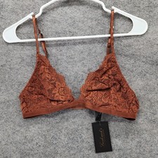 Fredericks of Hollywood Bralette Womens Medium Jessica Brown Floral Lace