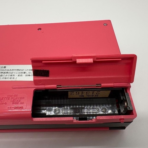Sony Walkman WM-55 Pink Stereo Cassette Player mit Koffer getestet Japan funktioniert gut - Bild 10 von 16