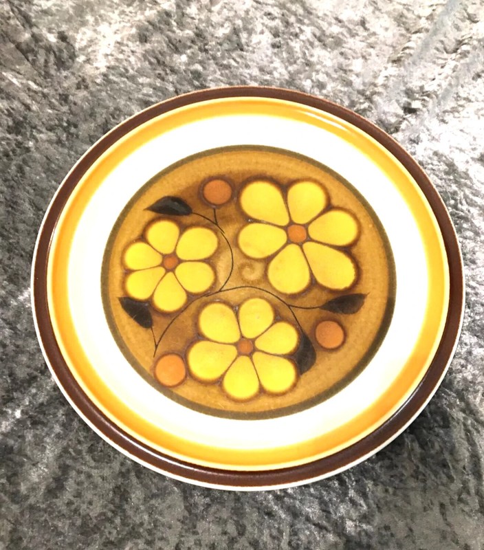 Vintage 1970s Platter Daisy Dale Stoneware Oven Proof 8517 Japan 12 inches