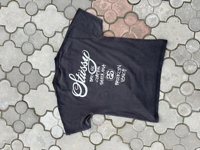 Stussy x DSM Shirt Medium World-Tour Black New-York Paris Tokyo