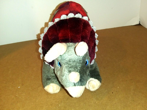 11" Plush Triceratops-toy-Stuffed Animal Toy-Dinosaur - Imagen 3 de 6