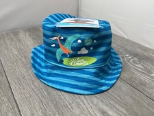 Aqua Leisure Sun Smart Kids Bucket Hat UPF 50 , Blue Stripe Child/Youth