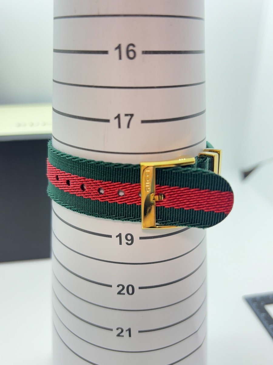 juchijiuzi851ページ Mint w/Box] GUCCI 126.4 Bee Web Stripe Strap 38mm Stainless