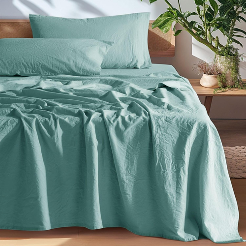 100% French Pure Linen Sheets, Breathable and Durable Line King Size Sheets, Ant - Picture 9 of 12