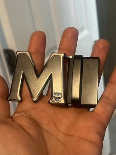Authentic Black MCM Belt Buckle