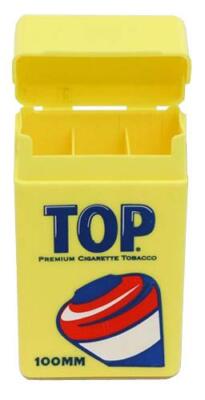 100 cigarette holder TOP Strong Box Cigarette Case - 100mm Long's 100's Size (1 Box) Crush Proof