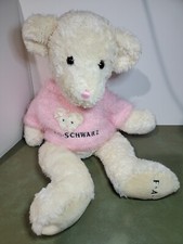 FAO Schwarz Ivory Teddy Bear W Pink Sweater Stuffed Animal Plush