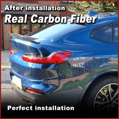 Carbon Heckspoiler Heckflügel Spoiler Heck Ansatz M Paket Passt für BMW X4 G02 - Picture 4 of 12