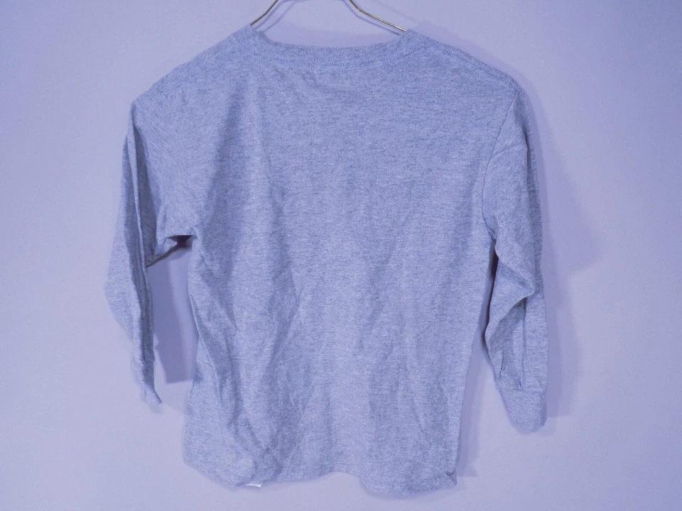 Camiseta de hockey Charlotte Checkers Chubby Mascota Niños XS Gris Gris Algodón Gildan Foto 4 de 4