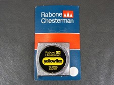 Vintage Rabone Chesterman Yellowflex 3m tape measure rule on card unused NOS