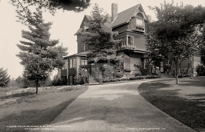Villa of James G. Blaine Bar Harbor, Maine c1905 RPPC Photo Postcard COPY