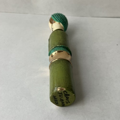 Vintage Capistrano Mexico Paper Mache Doll Lipstick Holder Tube 4.25" - Picture 16 of 16