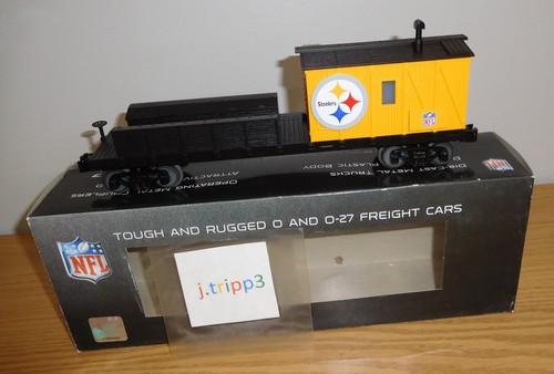 MTH Railking 30-79308 Pittsburgh Steelers NFL Grúa Tender Car Tren Calibre O | Zustand: New