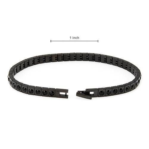 MORELLATO Italy Black Crystal 8.5" Bracelet 21.3g Retail: $150 - Picture 2 of 3