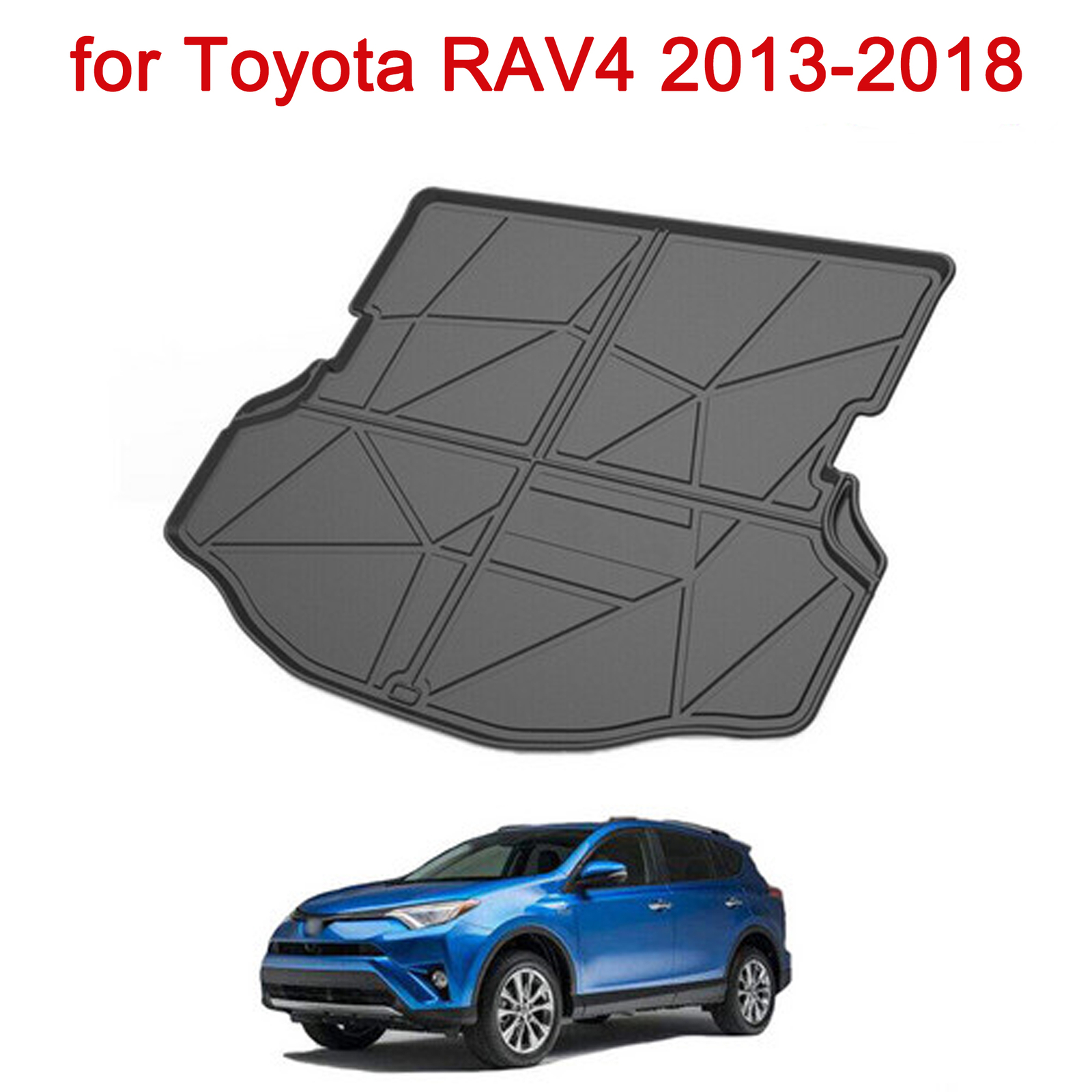 Waterproof TPO Cargo Trunk Tray Liner Mat for 2013-2018 Toyota RAV4