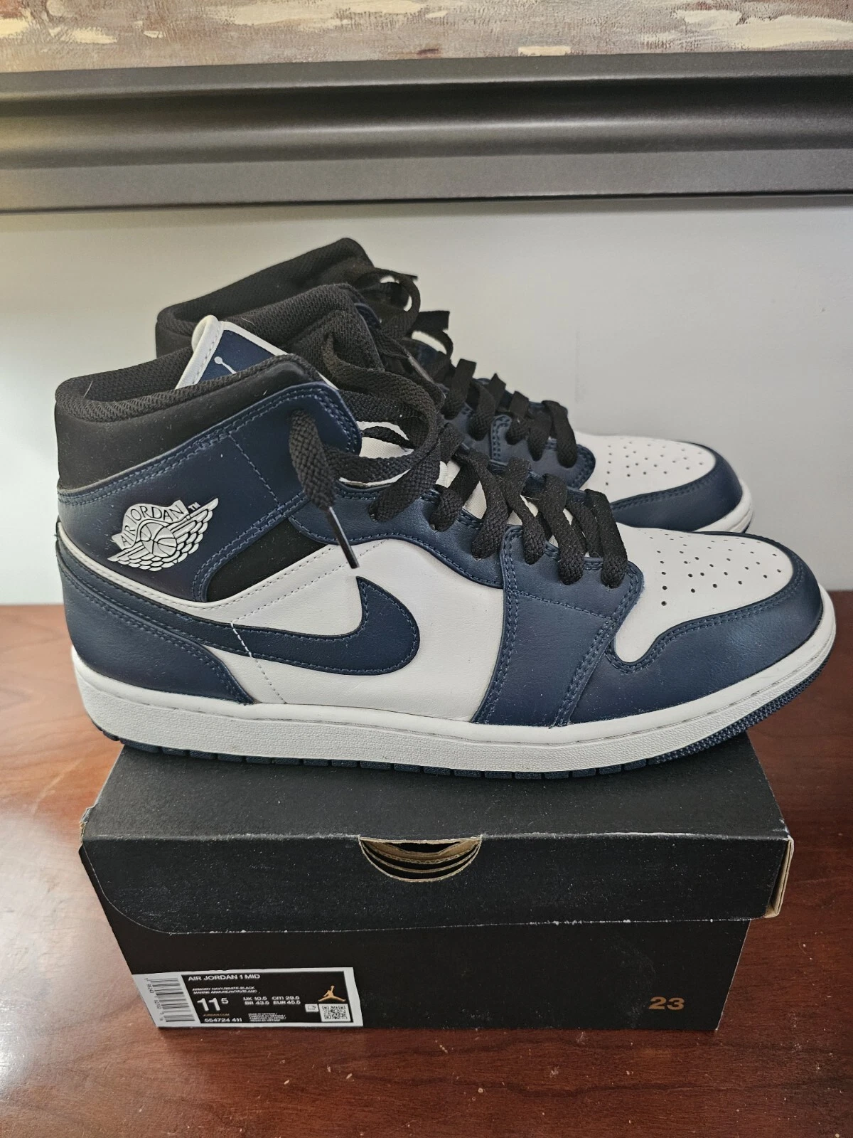 Taglia 11 5 Jordan 1 Mid Armory Navy 2021